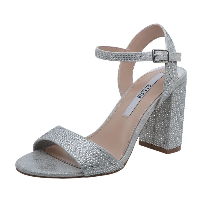 Trendy Chunky Heel Pumps for Casual Wear--Silver Block Heels