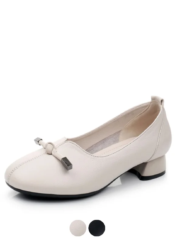 Silvia Women's Leather Pump Shoes---Comfortable Leather Pumps for Office and Everyday Wear