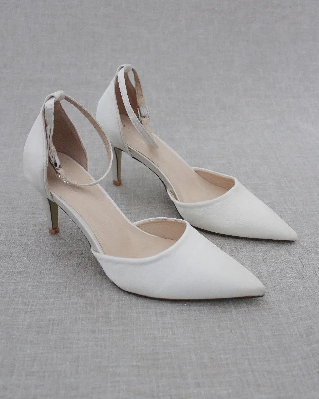 Simple Satin Wedding HeelsAffordable Satin Heels with a Luxe Touch