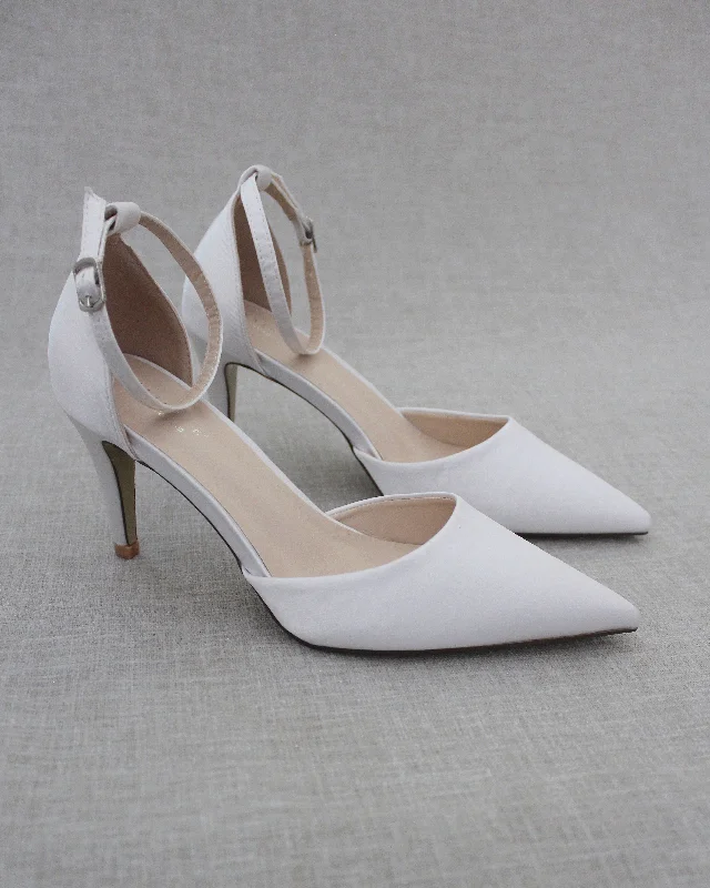 Simple Satin Wedding HeelsAffordable Satin Heels with a Luxe Touch