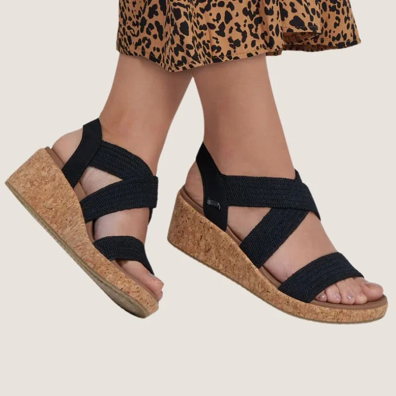 Versatile Heeled Sandals for Any Occasion---Skechers Arch Fit Beverlee Love Stays