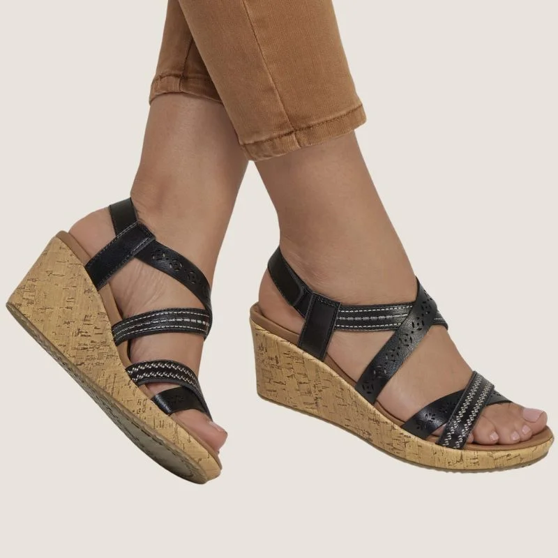 Versatile Heeled Sandals for Any Occasion---Skechers Beverlee Delicate Glow