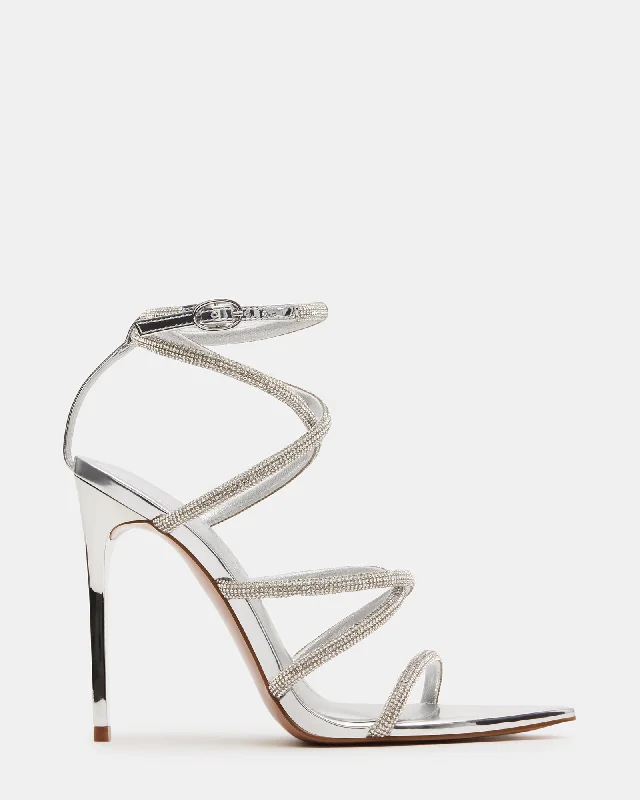 Versatile Heeled Sandals for Any Occasion---SKY SILVER