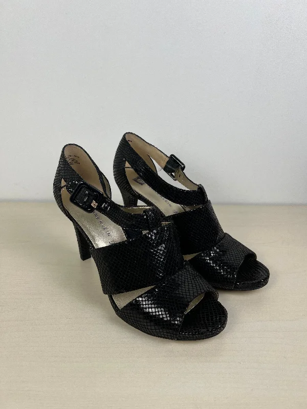 Stiletto Heel Pumps with Perfect Fit--Snakeskin Print Shoes Heels Stiletto Anne Klein, Size 10-Fashionable & Classic