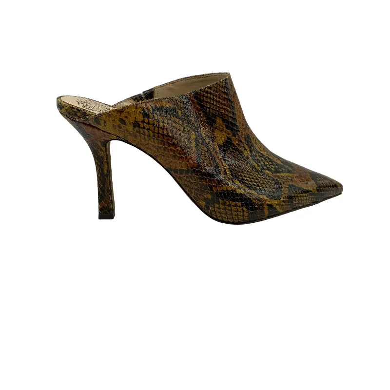 Stiletto Heel Pumps with Perfect Fit--SNAKESKIN PRINT SHOES HEELS STILETTO by VINCE CAMUTO-Fashionable & Classic