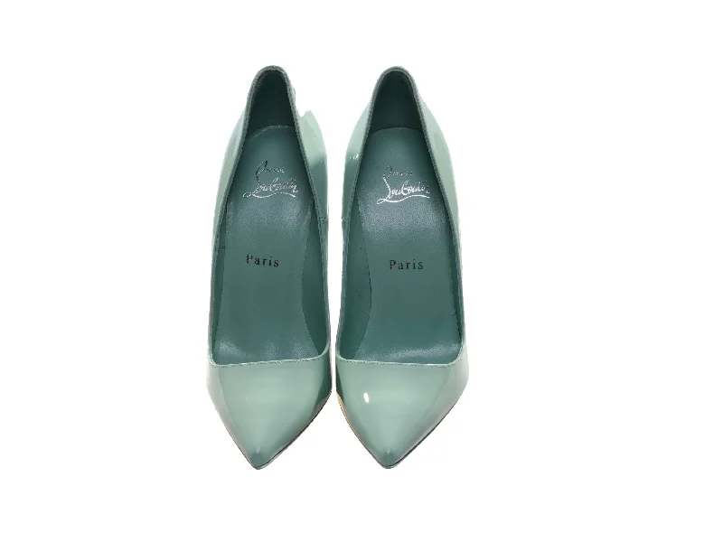 Sleek and Shiny Patent Pump Heels for a Polished Look--So Kate 120 Green Patent Leather High Heel Pumps