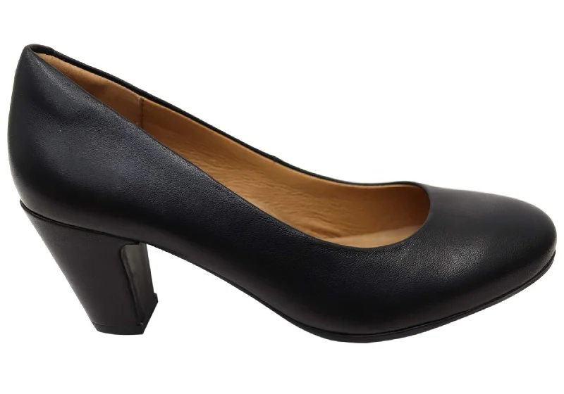 Sofft Lana Womens Leather Pumps Heels With Comfortable Footbed---Comfortable Leather Pumps for Office and Everyday Wear