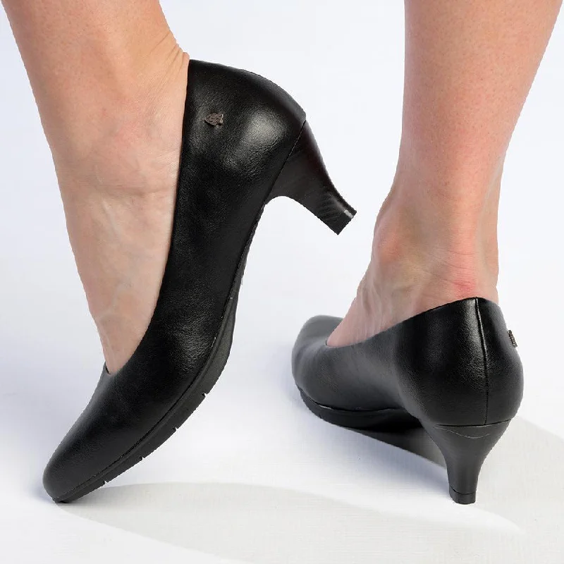 Soft Style By Hush Puppies Aradia Court Heel - Black---Fashionable Kitten Heels for Date Night