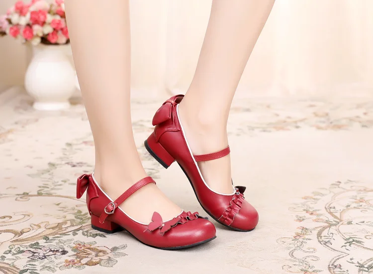 red shoes