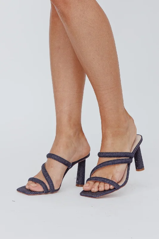 Stiletto Heel Pumps with Perfect Fit--SOL SANA Brendon Heel Denim-Fashionable & Classic