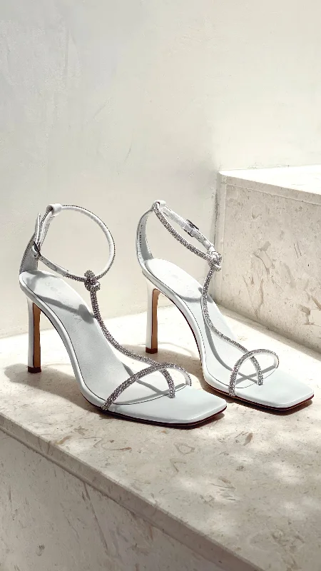 Stiletto Heel Pumps with Perfect Fit--Sol Sana Reina Heel - White-Fashionable & Classic