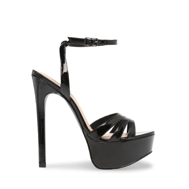 Stylish Lace Pumps for a Chic Look--SOLACE BLACK PATENT