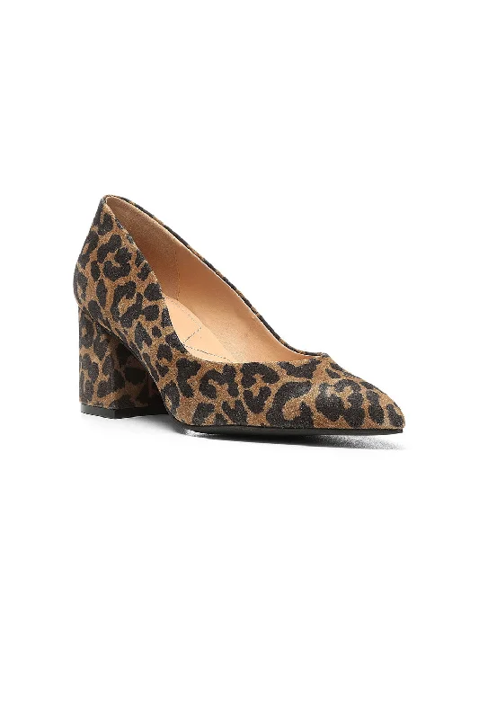 Versatile Heeled Sandals for Any Occasion---Solima Pumps - Leopard