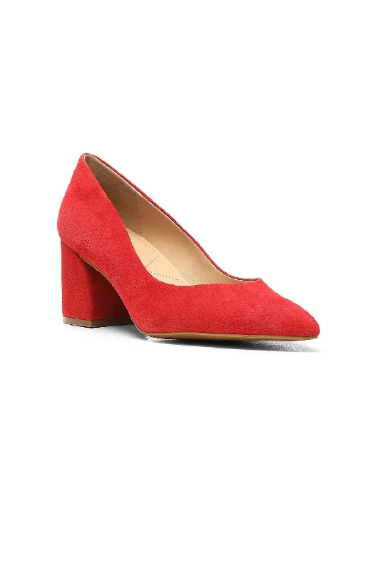 Versatile Heeled Sandals for Any Occasion---Solima Pumps - Red