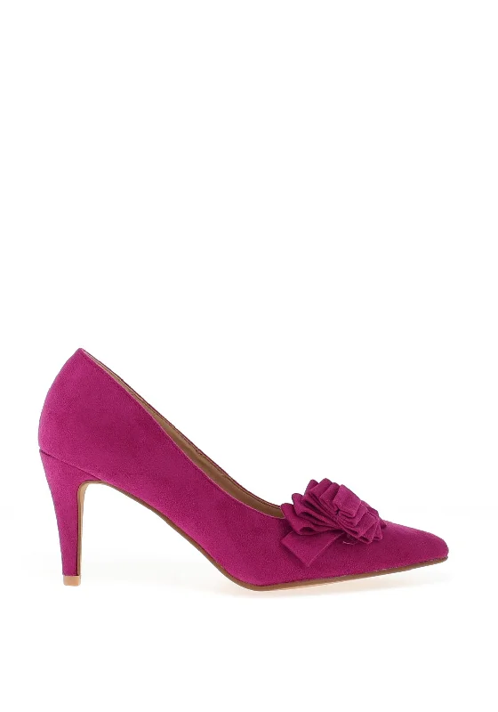 Stiletto Heel Pumps with Perfect Fit--Sorento Westerham Pointed Toe Court Shoes, Pink-Fashionable & Classic