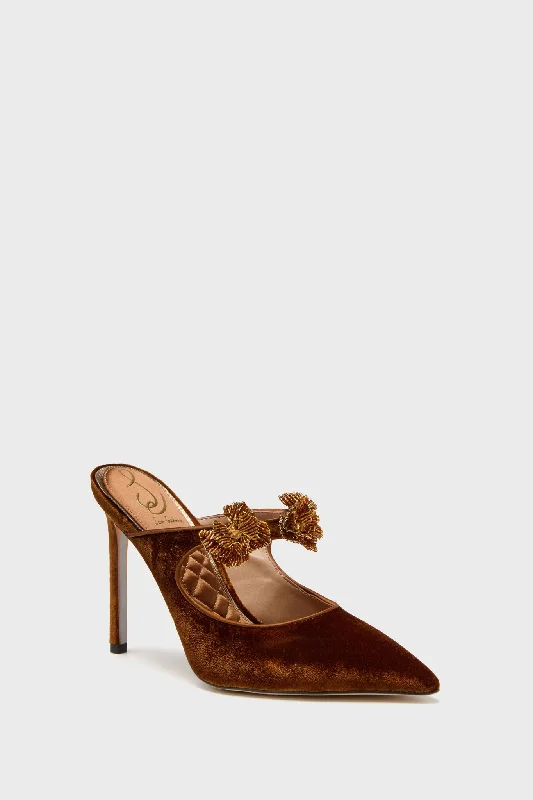 Stiletto Heel Pumps with Perfect Fit--Spiced Camel Amelie Heels-Fashionable & Classic