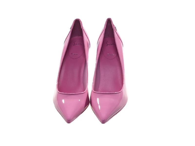 Sleek and Shiny Patent Pump Heels for a Polished Look--Sporty Kate 85 Pink Patent Leather High Heels