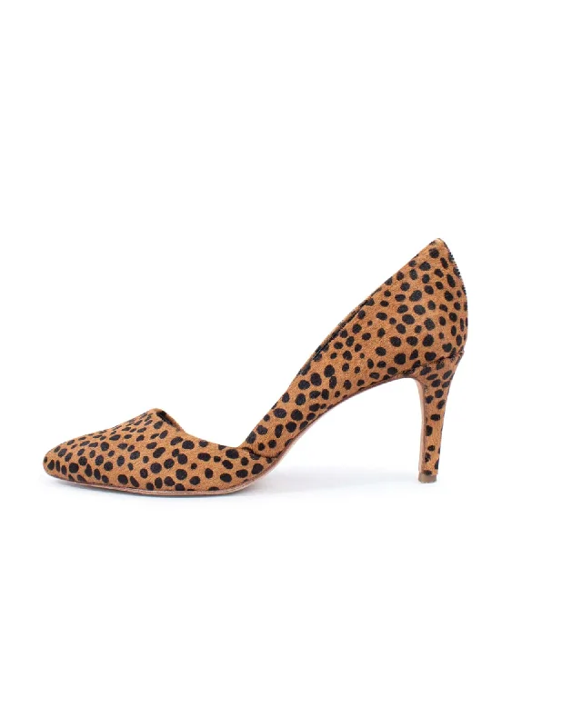 Stiletto Heel Pumps with Perfect Fit--Spotted Calf Hair Heels-Fashionable & Classic