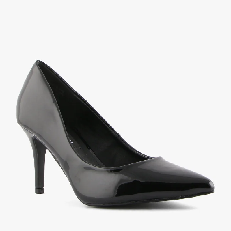 Versatile Heeled Sandals for Any Occasion---STARDOM BLACK PATENT