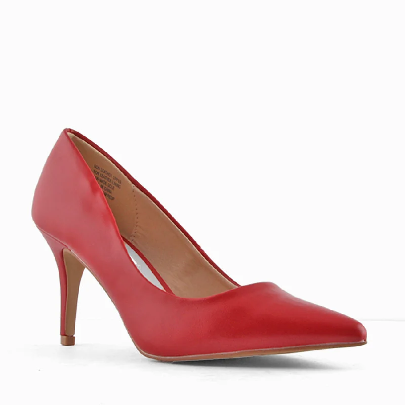 Versatile Heeled Sandals for Any Occasion---STARDOM RED