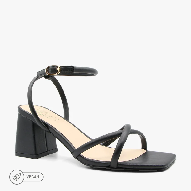 Versatile Heeled Sandals for Any Occasion---STARLIGHT BLACK