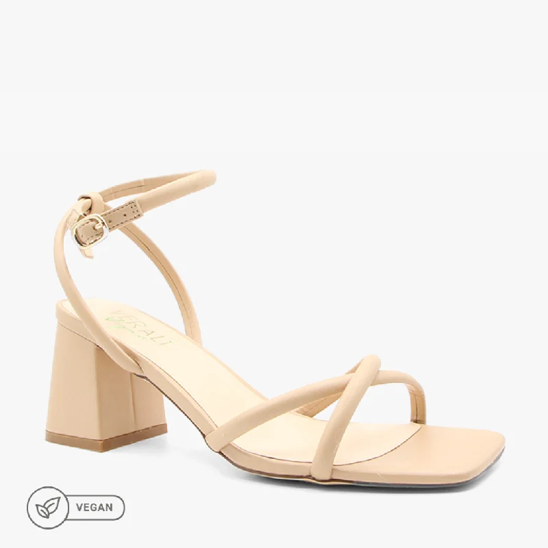 Versatile Heeled Sandals for Any Occasion---STARLIGHT NUDE