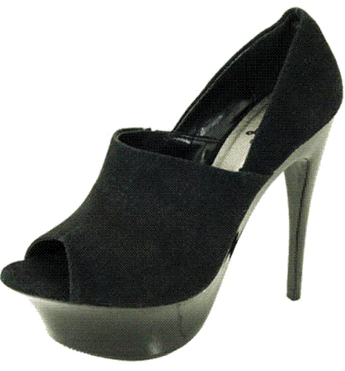 Versatile Heeled Sandals for Any Occasion---Black Pumps - Stella