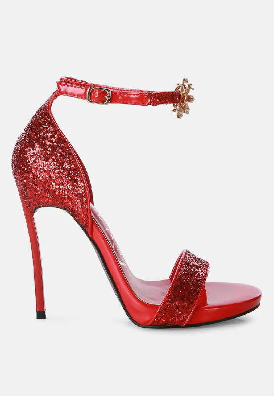 Straight Fire High Heel Glitter Stilettos---Trendy Glitter Heels for a Glamorous Look