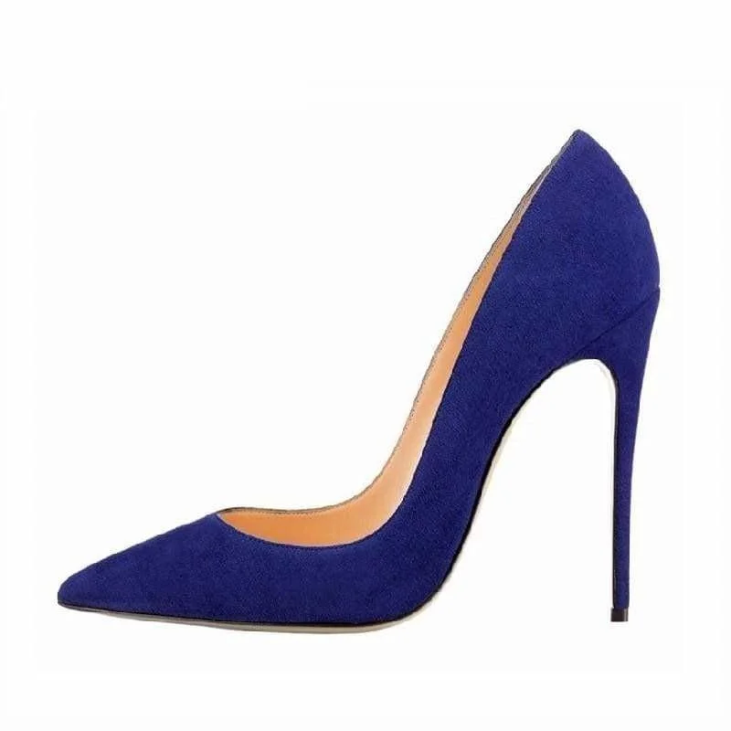 Affordable Suede Ankle Pumps for All-Day Wear--Suede Leather Footwear Women Pumps