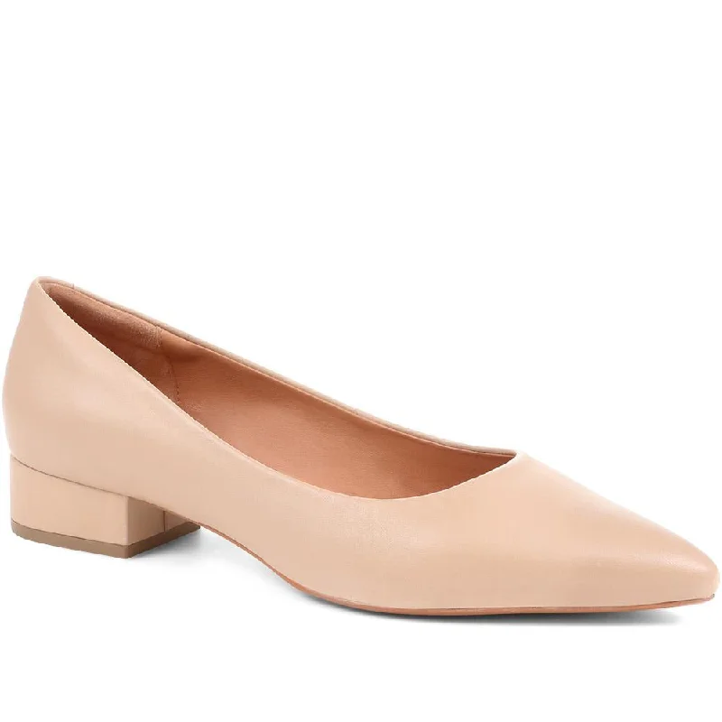 Sunstone Leather Court Shoes - SUNSTONE / 323 599---Comfortable Leather Pumps for Office and Everyday Wear