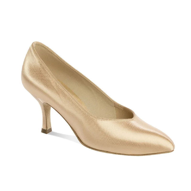 Supadance: S1002 | Flesh Satin | 2.5" ContourAffordable Satin Heels with a Luxe Touch