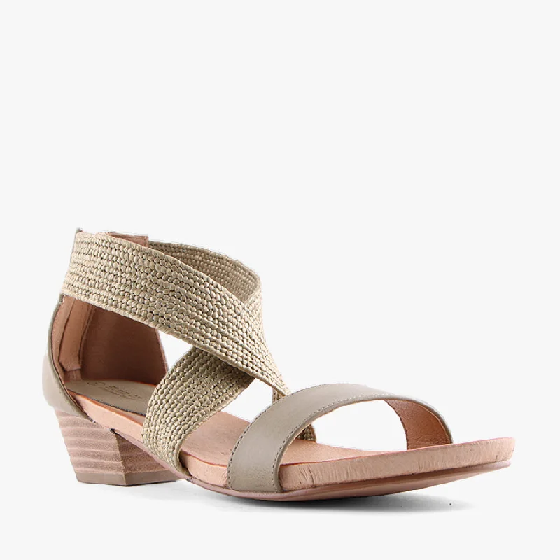 Versatile Heeled Sandals for Any Occasion---SUS KHAKI