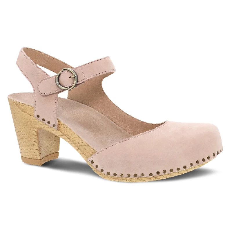 Stiletto Heel Pumps with Perfect Fit--Taytum Blush Milled Nubuck-Fashionable & Classic