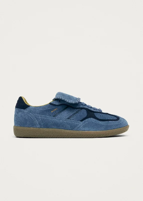 Affordable Suede Ankle Pumps for All-Day Wear--Tb.490 Club Suede Blue Leather Sneakers