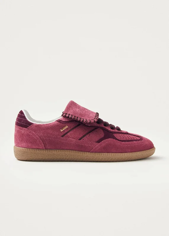 Affordable Suede Ankle Pumps for All-Day Wear--Tb.490 Club Suede Raspberry Leather Sneakers