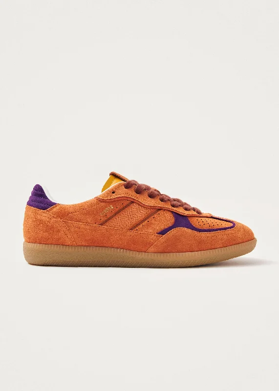 Tb.490 Rife Orange Leather Sneakers---Comfortable Leather Pumps for Office and Everyday Wear