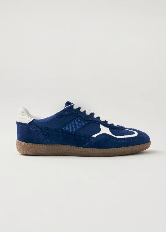 Tb.490 Rife Sheen Blue Leather Sneakers---Comfortable Leather Pumps for Office and Everyday Wear