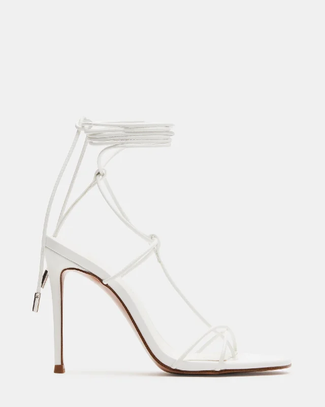 Versatile Heeled Sandals for Any Occasion---TEMPTATION WHITE