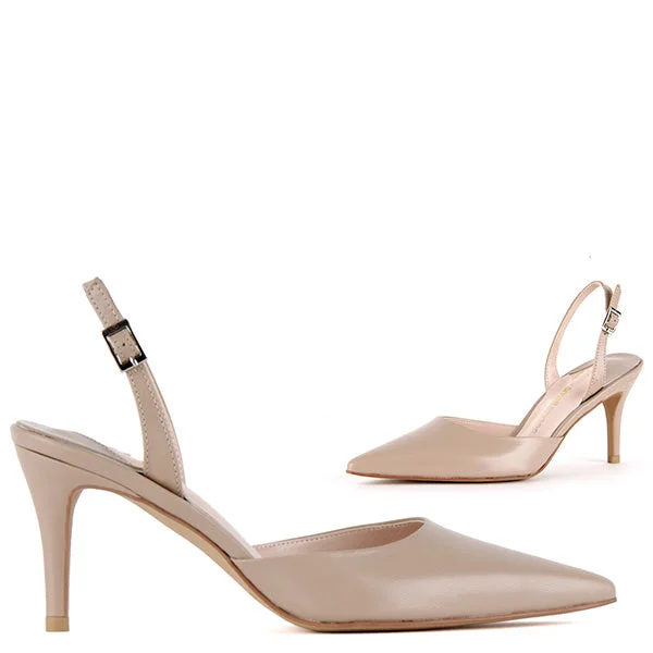 Versatile Heeled Sandals for Any Occasion---TESORO - light beige