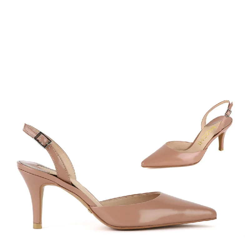 Versatile Heeled Sandals for Any Occasion---TESORO - pink-beige