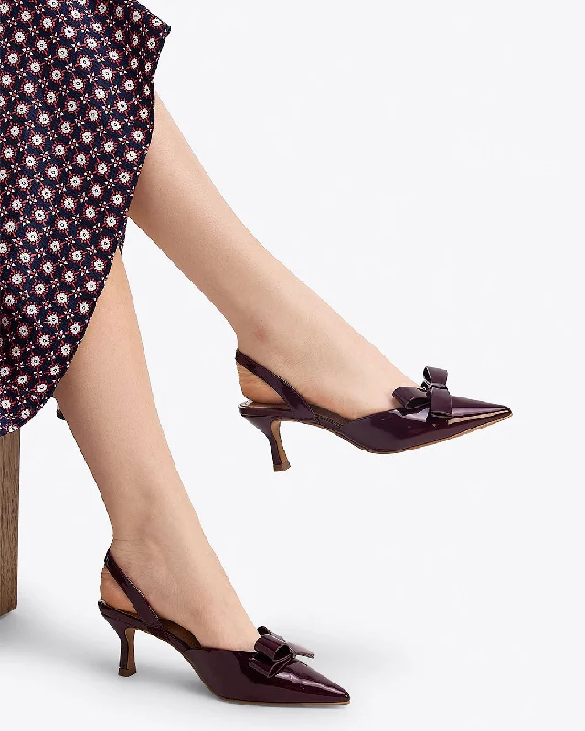 Stiletto Heel Pumps with Perfect Fit--Tessa Slingback-Fashionable & Classic