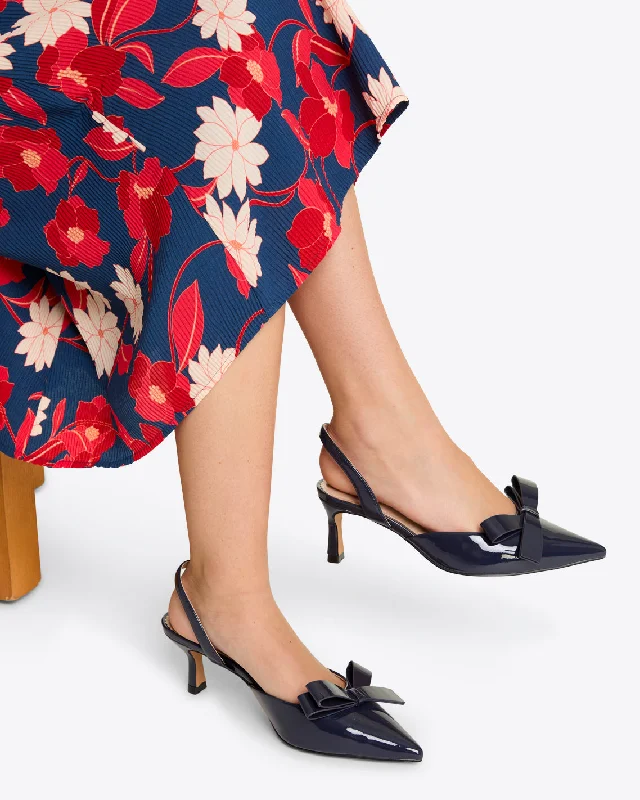 Stiletto Heel Pumps with Perfect Fit--Tessa Slingback-Fashionable & Classic