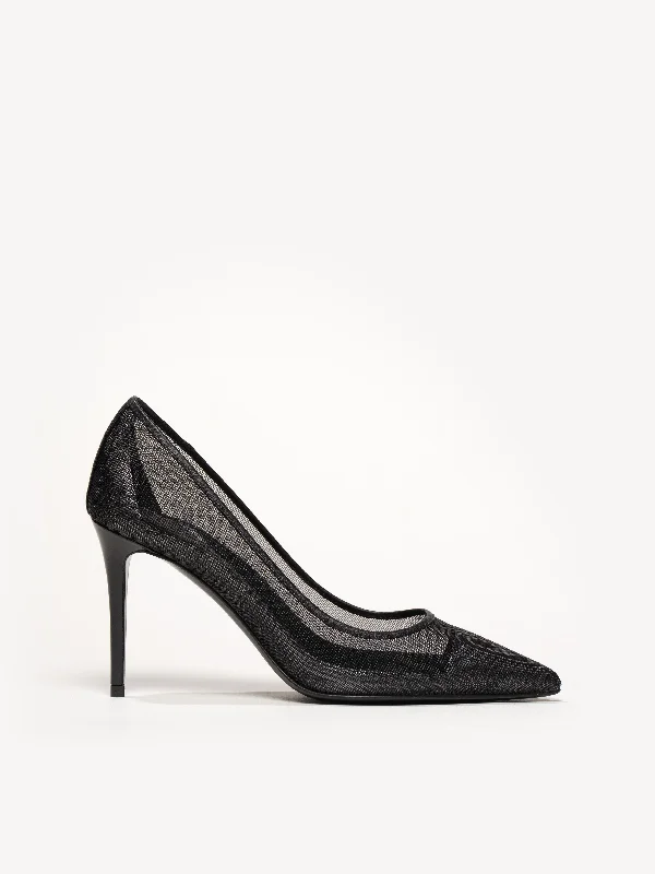 Stiletto Heel Pumps with Perfect Fit--The Esatto 90mm Mesh-Fashionable & Classic