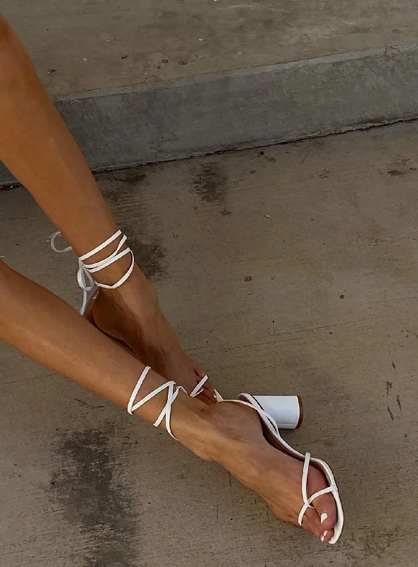 The Lena Heels White---Fashionable Kitten Heels for Date Night