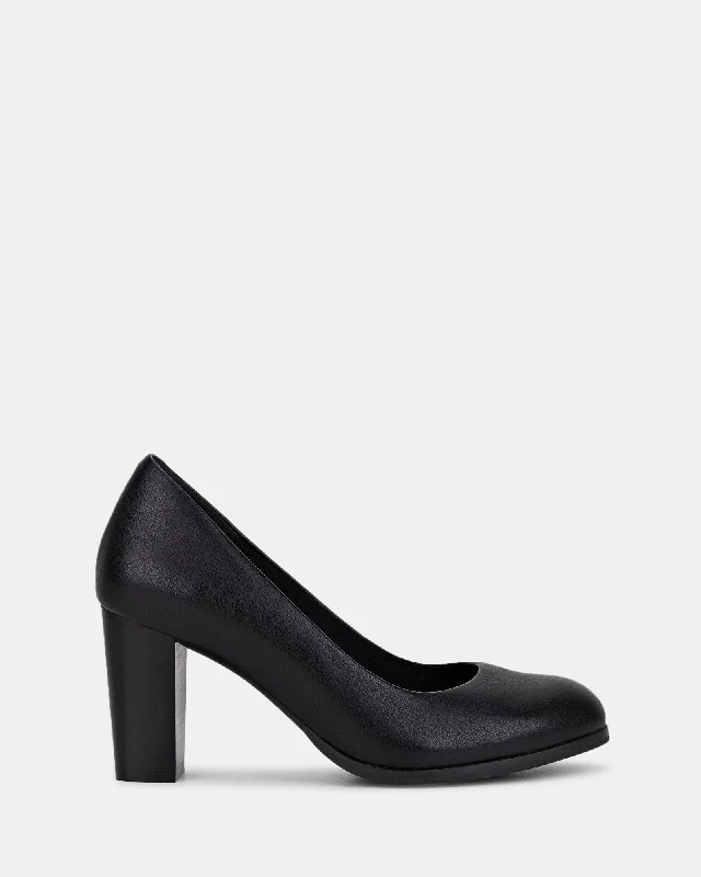 The Tall Pump Black---Fashionable Kitten Heels for Date Night