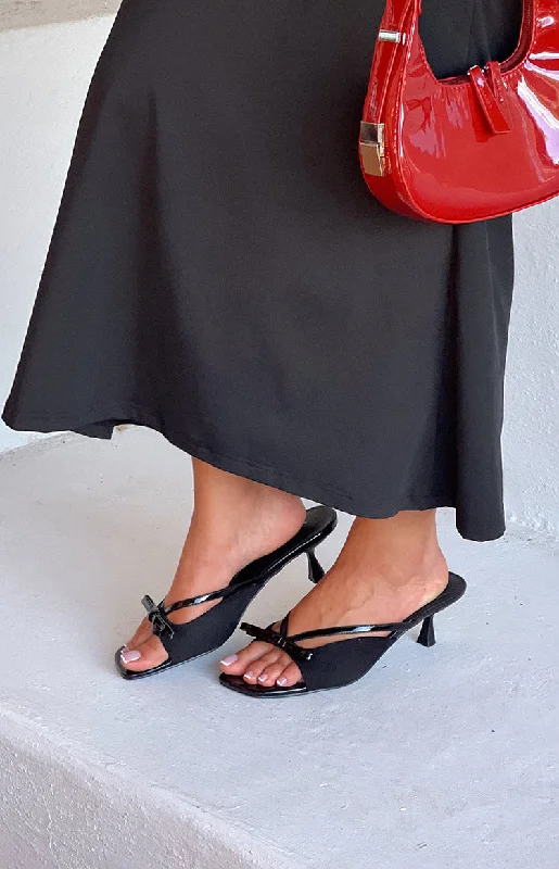 Affordable Suede Ankle Pumps for All-Day Wear--Therapy Lulu Black Microsuede Heels