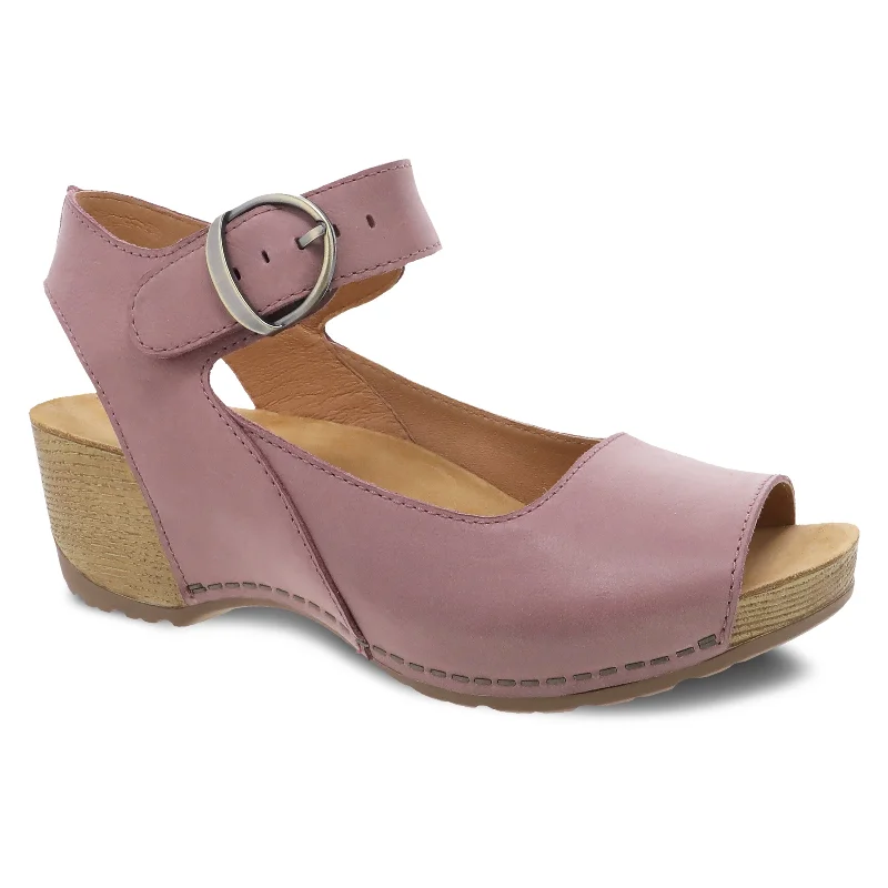 Stiletto Heel Pumps with Perfect Fit--Tiana Blush Burnished Nubuck-Fashionable & Classic