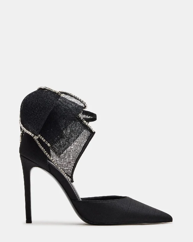 TIMELESS BLACK SATINAffordable Satin Heels with a Luxe Touch