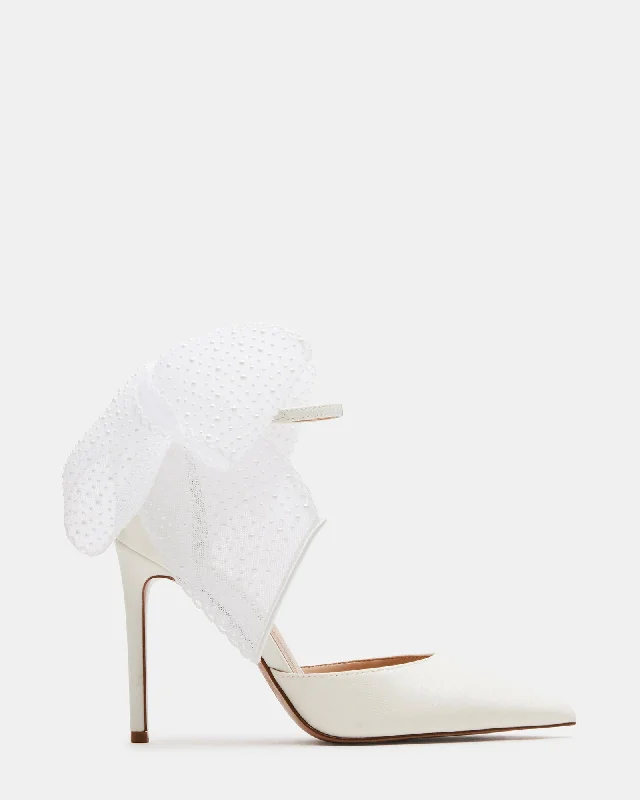 TIMELESS IVORY SATINAffordable Satin Heels with a Luxe Touch