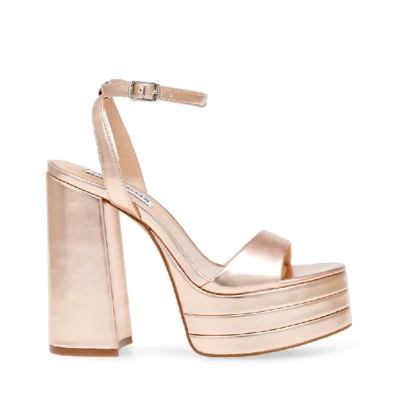 TIMELY ROSE GOLD---Fashionable Kitten Heels for Date Night